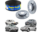 Disco de Freio HIPPER FREIOS para Volkswagen Gol 1.0 2.0 16V 1.0 1.6 1.8 2.0 8V G1 G2 G3 G4 1980 até 2013 - Cod. HF02A