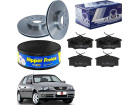 Kit Disco de Freio Hipper Freios e Pastilha de Freio SYL para Volkswagen Gol 1.0 1.6 1.8 2000 2001 2002 2003 2004 2005