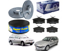 Kit Disco Freio Hipper Freios Pastilha SYL Volkswagen Parati 1.0 1.6 1.8 2.0 1995 1996 1997 1998 1999 2000 2001 2002 2003 2004 2005 2006 2007 / 2009