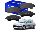 Pastilha de Freio Dianteira COBREQ para Peugeot 206 1.6 16V 1.4 8V 1998 até 2010 - Cod. N1166